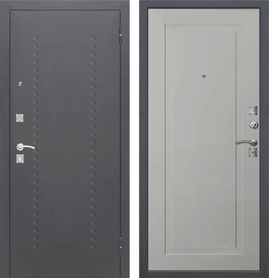 Входная дверь Дверь Цитадель Dominanta Муар Ясень серый эмаль в Луге