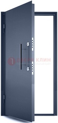 Черная металлическая бронированная дверь ДБ-1 