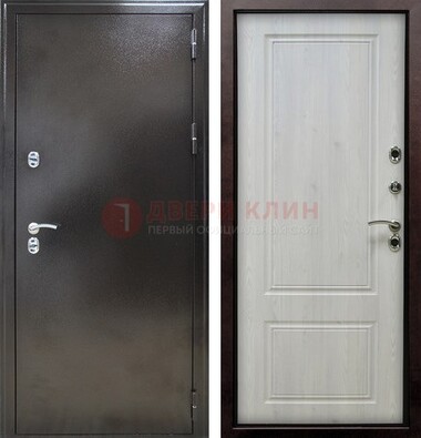 Коричневая железная дверь с МДФ ДМ-170 в Уфе