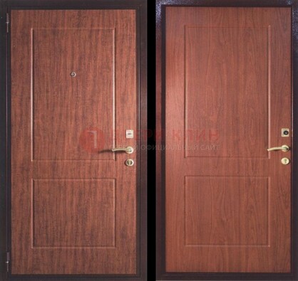 Фрезированная металлическая дверь с МДФ ДМ-182 в Луге