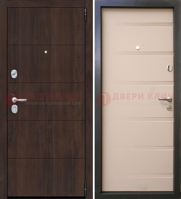 Темная стальная дверь c филенчататыми МДФ ДМ-234 в Луге