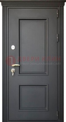 Чёрная дверь с МДФ ДМ-520 в Луге