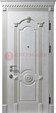 Белая дверь с МДФ ДМ-525 в Луге