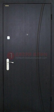Черная стальная дверь с порошковым покрытием ДП-186 в Луге