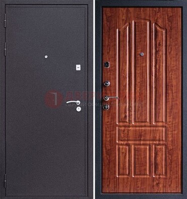 Темная стальная дверь с порошковым напылением ДП-188 в Уфе