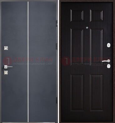 Железная дверь с порошковым покрытием Медный антик и терморазрывом ДП-211 в Луге