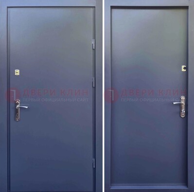 Стальная дверь с порошковым покрытием и фрезерованной МДФ ДП-214 в Луге