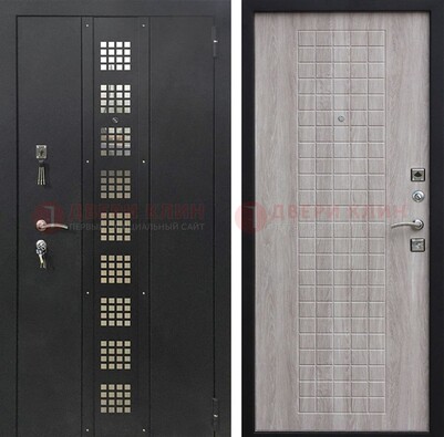 Железная дверь с порошковым покрытием Медный антик/Капучино  ДП-233 в Луге