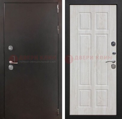 Стальная дверь с порошковым напылением с филенчатой МДФ ДП-238 в Луге