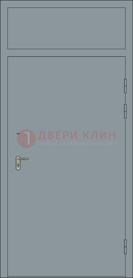 Серая противопожарная дверь ДПП-16 в Петрозаводске