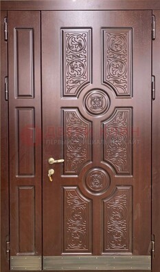 Парадная металлическая дверь с узором ДПР-74 в Луге