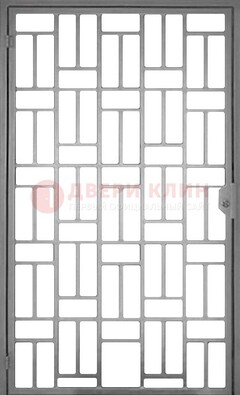 Металлическая решетчатая дверь в сером цвете ДР-23 в Луге