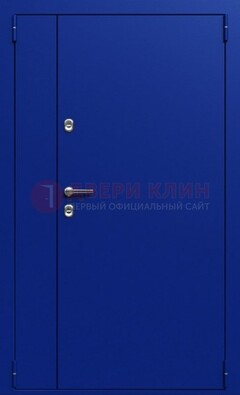 Синяя тамбурная дверь ДТМ-23 в Луге