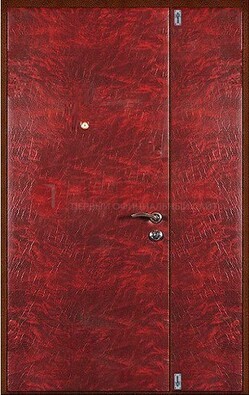 Красная тамбурная дверь ДТМ-33 в Луге