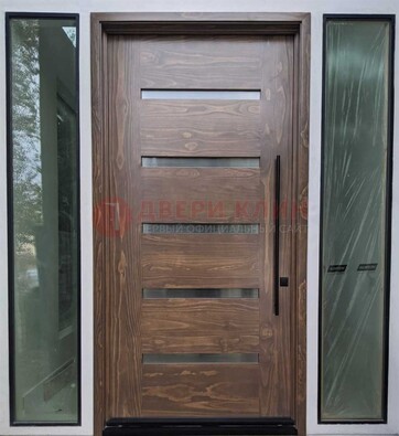 Железная дверь с виноритом и фрамугами ДВТ-189 в Луге
