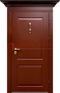 Красная железная дверь винорит для частного дома ДВТ-251 в Луге
