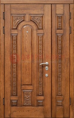 Полуторная железная дверь винорит для дома ДВТ-252 в Луге