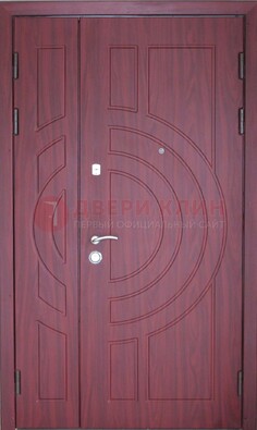 Тамбурная красная железная дверь с виноритом ДВТ-3 в Нижнем Новгороде