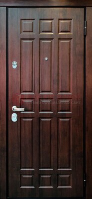 Темная стальная дверь с виноритом ДВТ-45 в Луге
