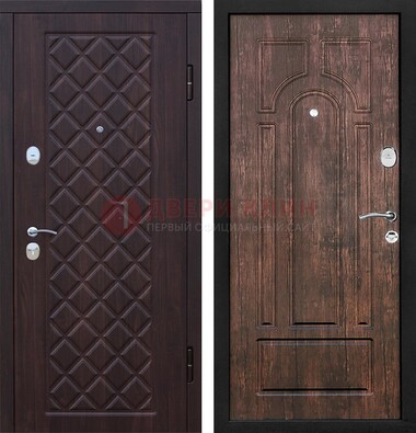 Филенчатая железная дверь с виноритом ДВТ-68 в Луге