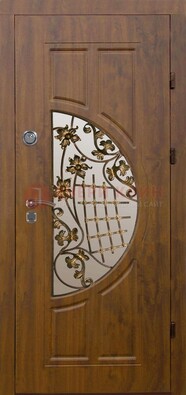 Стальная филенчатая дверь с виноритом и МДФ ДВТ-84 в Луге