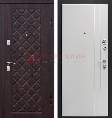 Железная входная дверь с виноритом и МДФ с молдингами ДВТ-87 в Луге