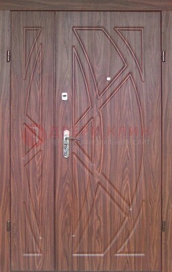 Железная тамбурная полуторная дверь с МДФ ПЛ-7 в Луге